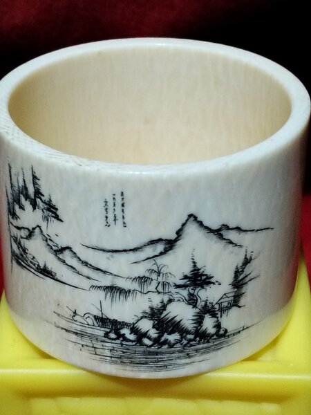 Bratara decorativa din fildes natural, China anul 1959